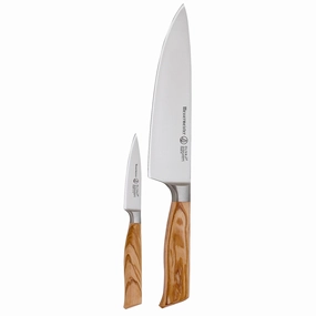 Messermeister Oliva Elite 2 Piece Chef's Knife & Paring Knife Set Cutlery outlet discounts