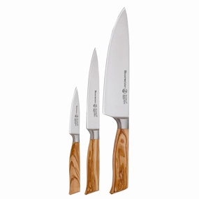 Messermeister Oliva Elite 3 Piece Starter Set Cutlery outlet discounts