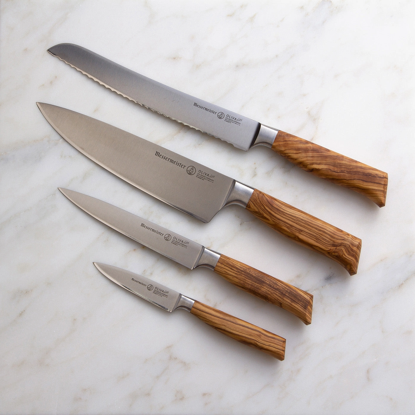 Messermeister Oliva Elite 4 Piece Gourmet Knife Set