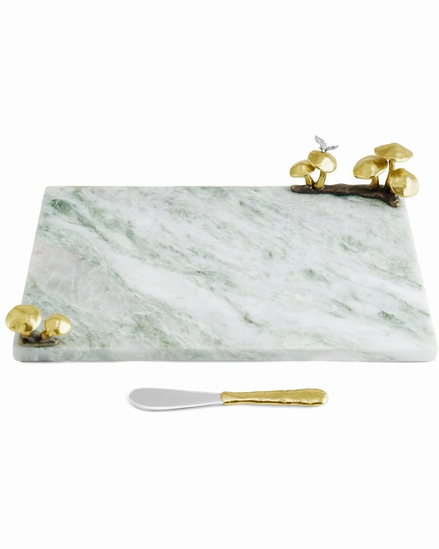 Michael Aram Mushroom Cheeseboard with Spreader
