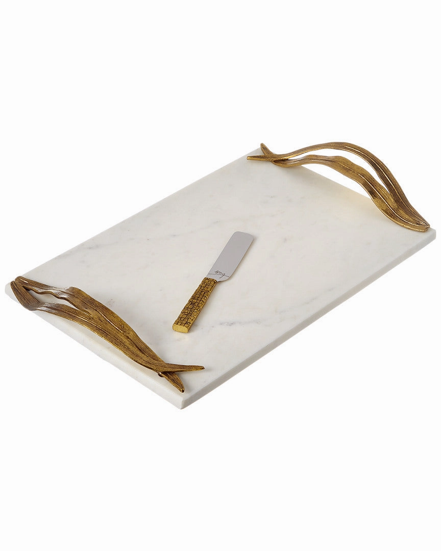 Michael Aram Palm Cheese Board with Knife Cooking Tools & Accessories clearance kits