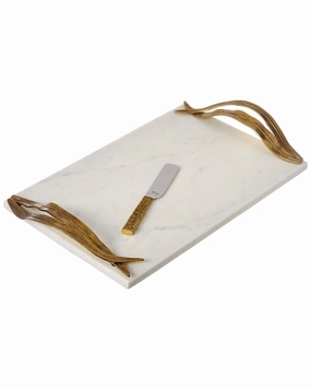 Michael Aram Palm Cheese Board with Knife Cooking Tools & Accessories clearance kits