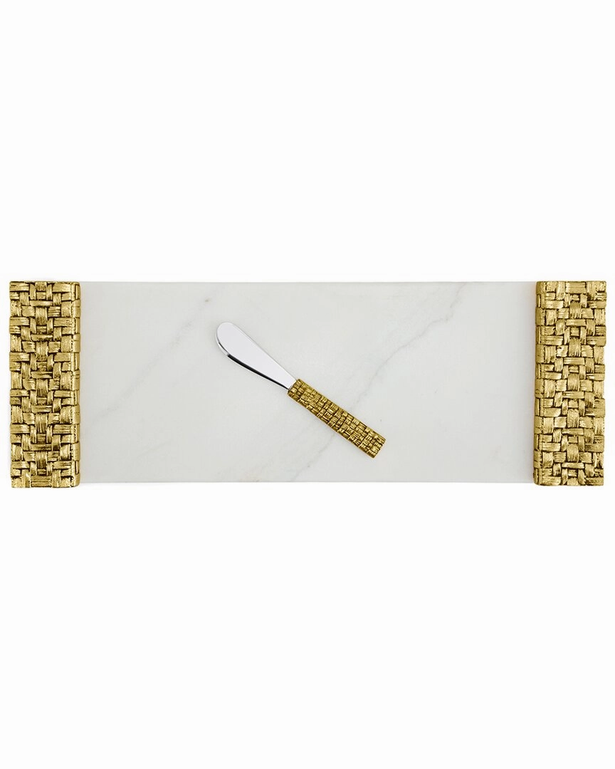 Michael Aram Palm Cheese Board With Spreader