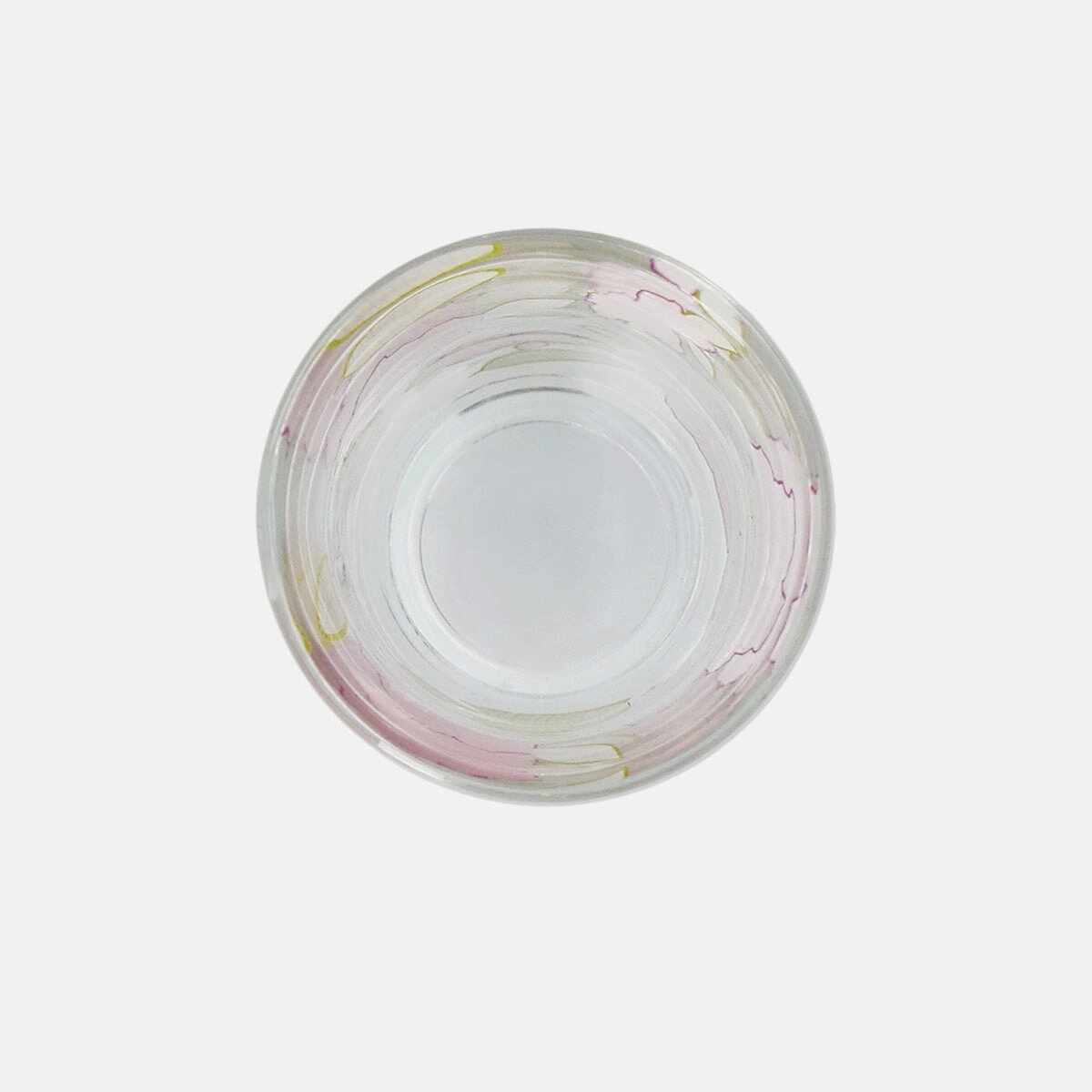 Mini drinking glass with tropical print