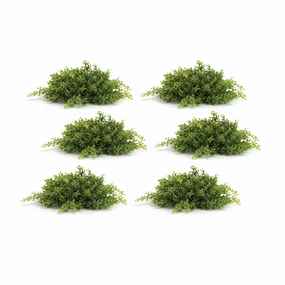 Mini Leaf Half Orb (Set of 6) 14"D Plastic Faux Florals cheap bouquet decor