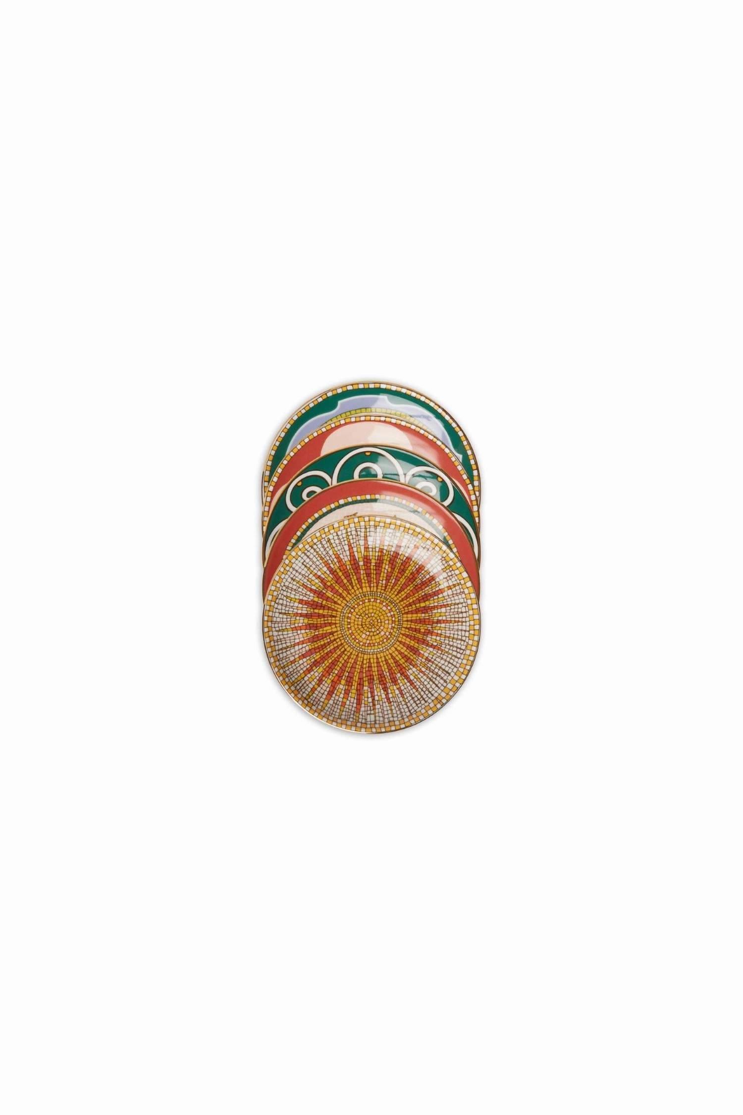Mini Plates - Set Of Five Mixed In Cortile Dinnerware clearance deals