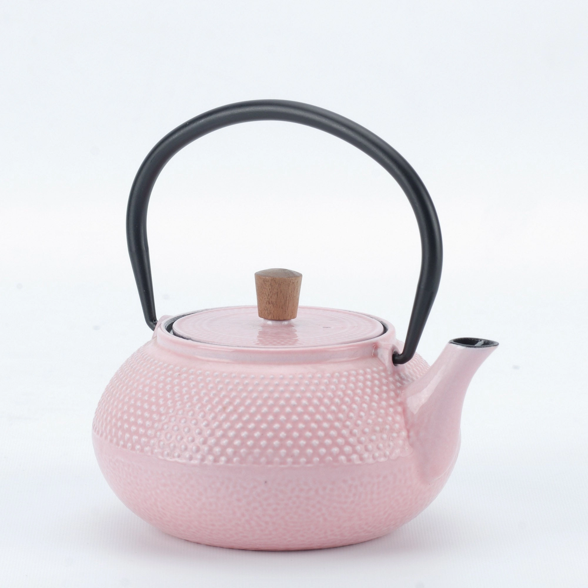 Minimal Enameled Cast Iron Teapot - Dot