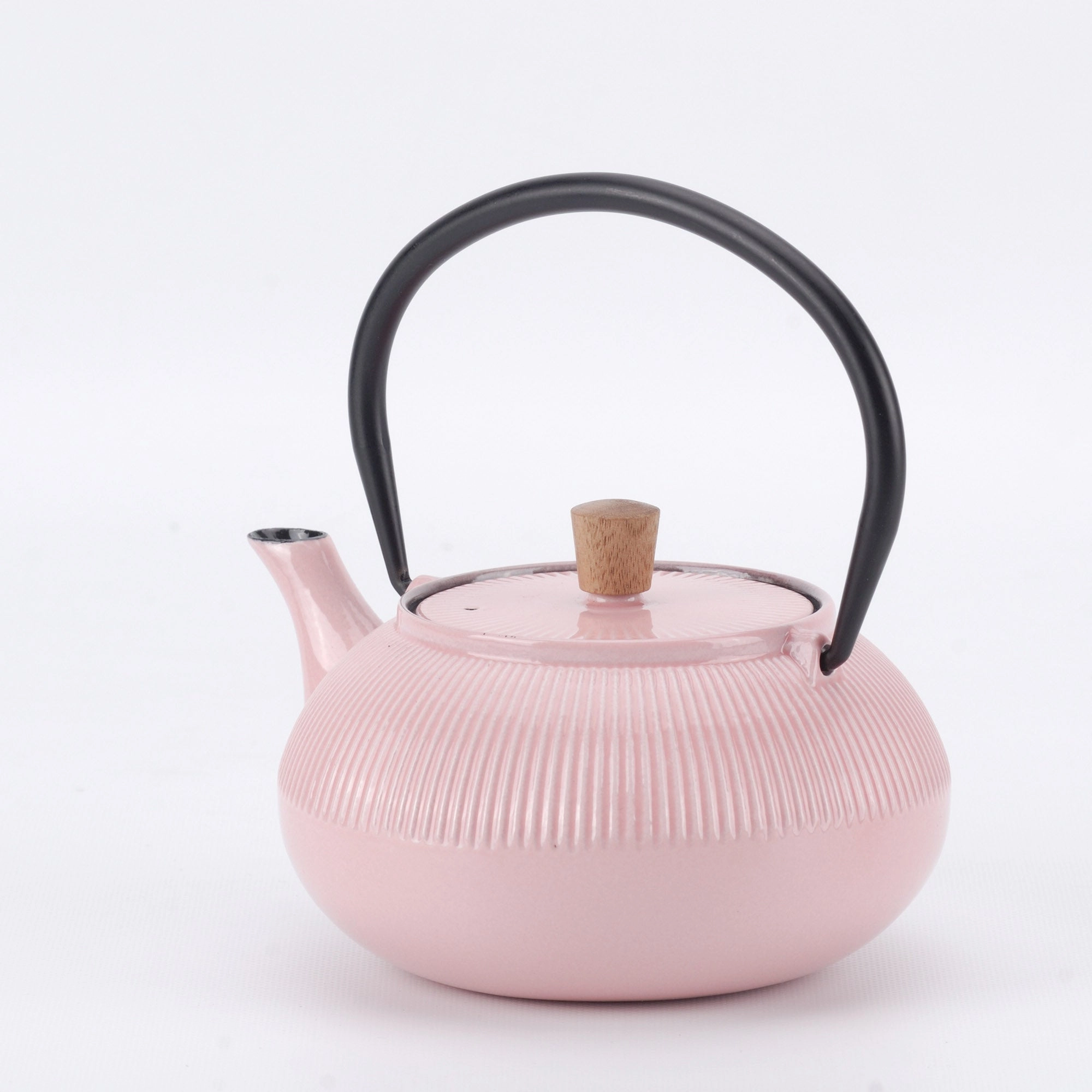Minimal Enameled Cast Iron Teapot - Line