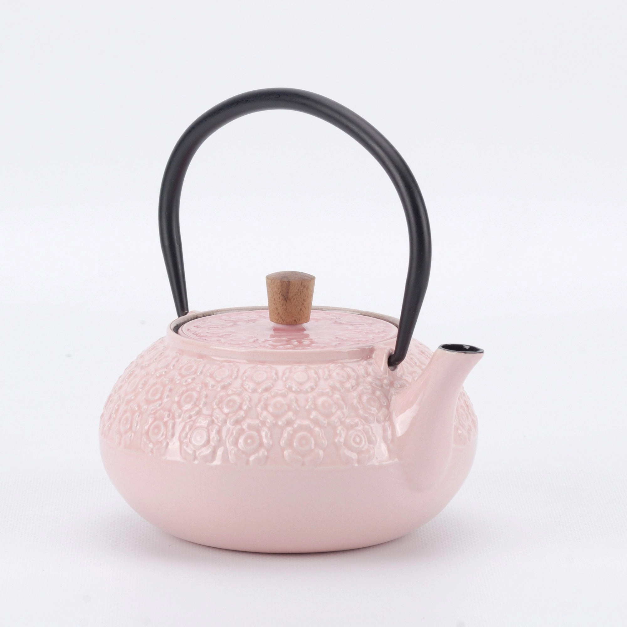 Minimal Enameled Cast Iron Teapot - Sakura