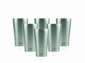 Minimal Stainless Steel Vacuum Insulated Tumbler Set Of 6 - 350 ml - Classic Cooking Tools & Accessories mega discount