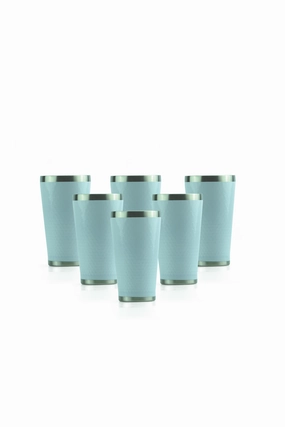 Minimal Stainless Steel Vacuum Insulated Tumbler Set Of 6 - 350 ml - White Cooking Tools & Accessories mega discount