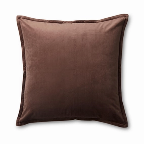 Mira Velvet Mocha Cushion 50cm Cushions for home decor deals