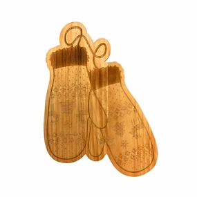 Mittens Wood Board - 10.75" X 15.75" In Brown Serveware deals online