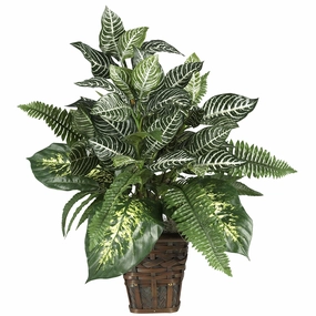 Mixed Greens Silk Plant Faux Florals best price deals