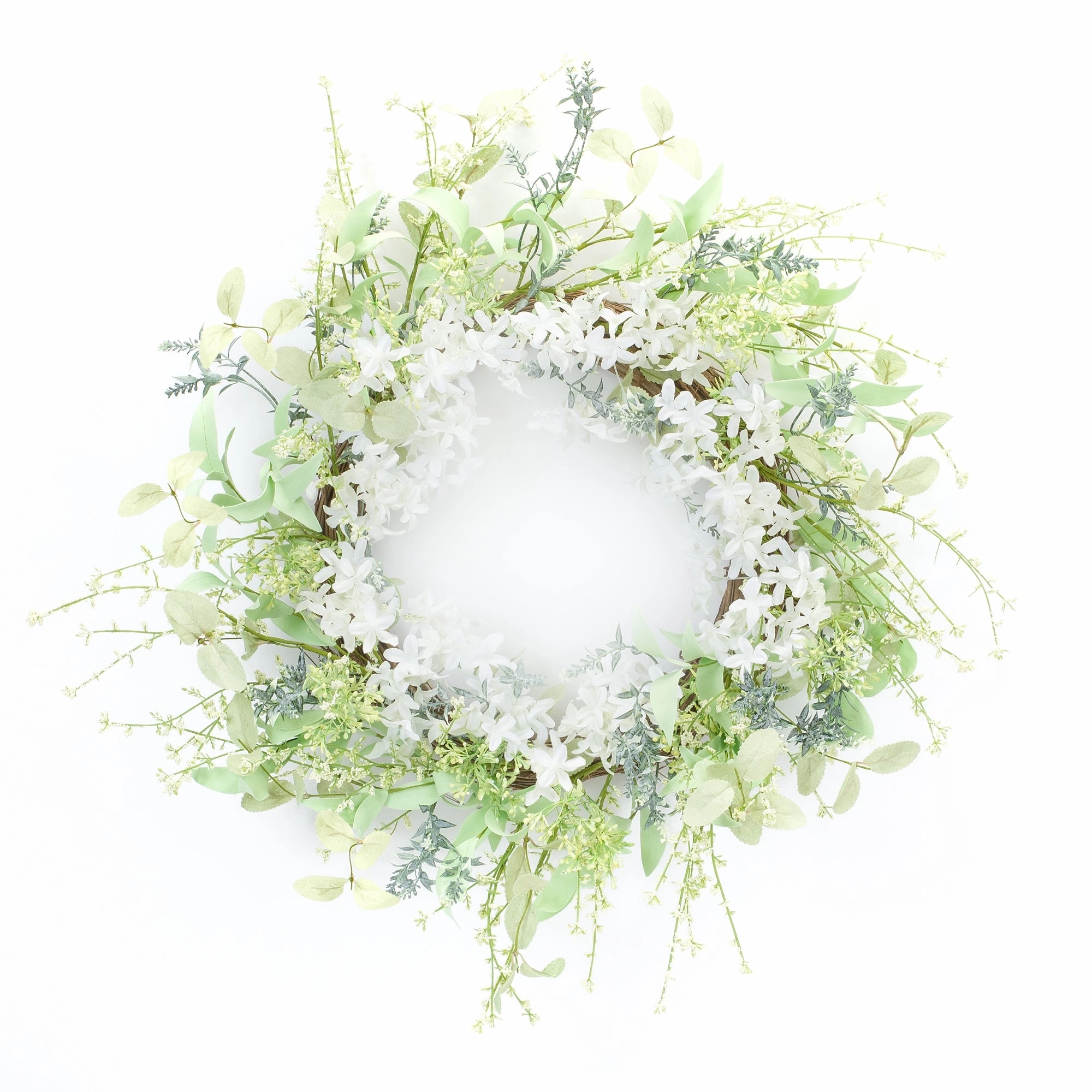 Mixed Wreath 21.5"D EVA/Fabric/Plastic Faux Florals cheap bouquet decor
