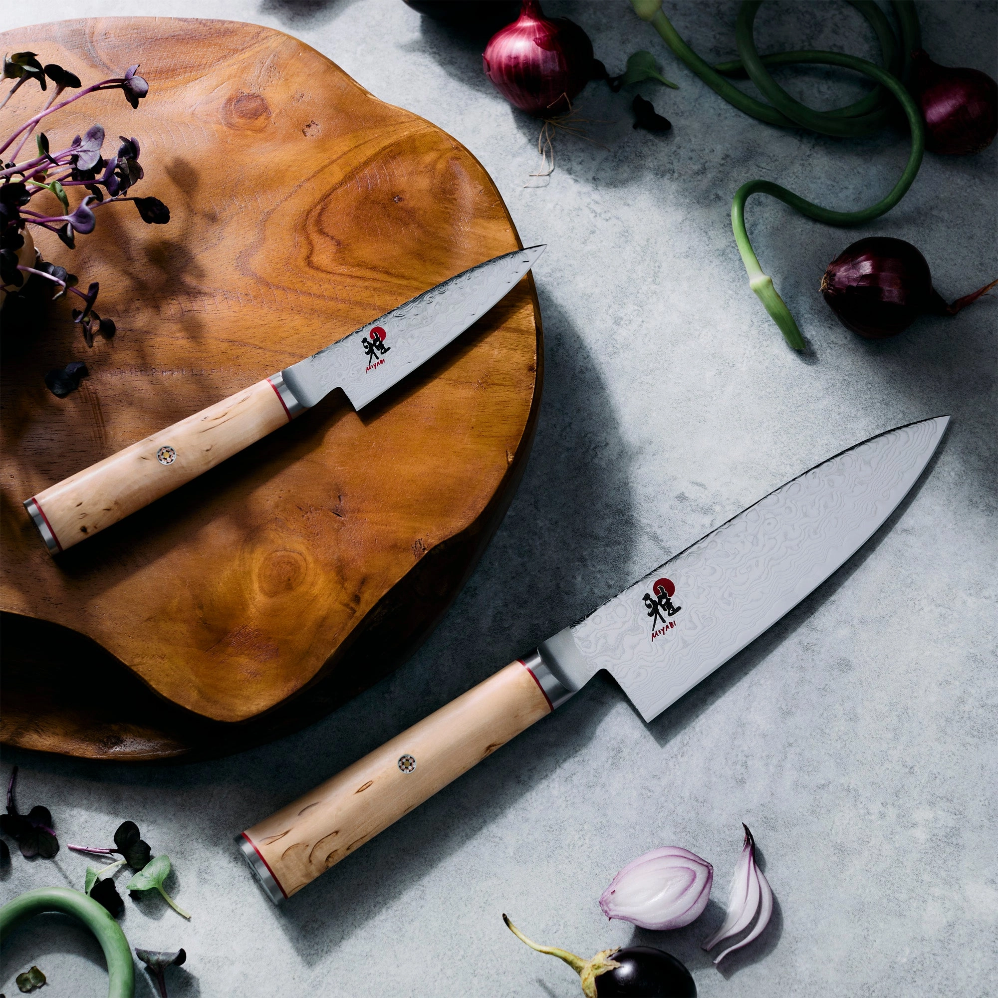 MIYABI Birchwood 2-pc Knife Set