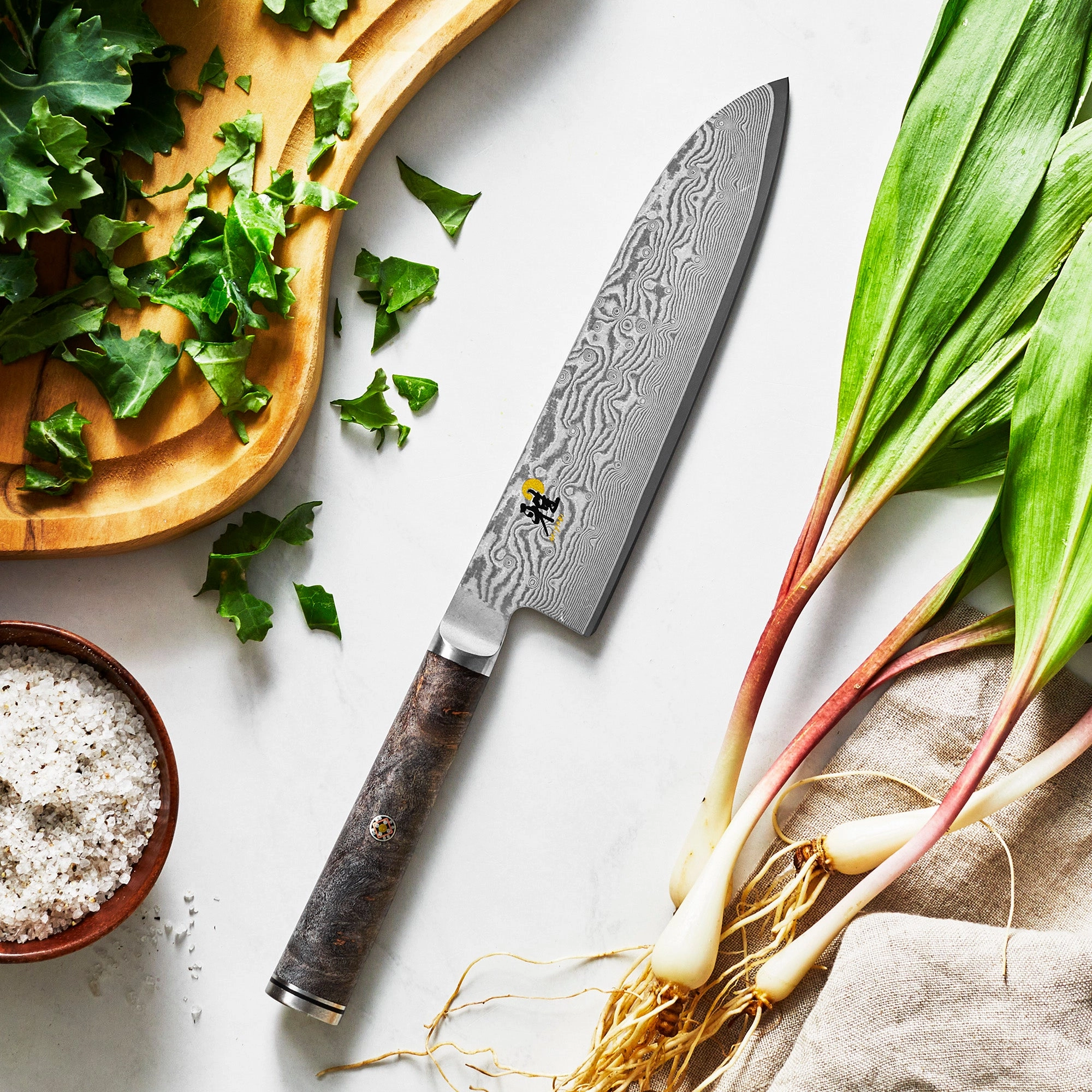 MIYABI Black 5000MCD67 Santoku Knife