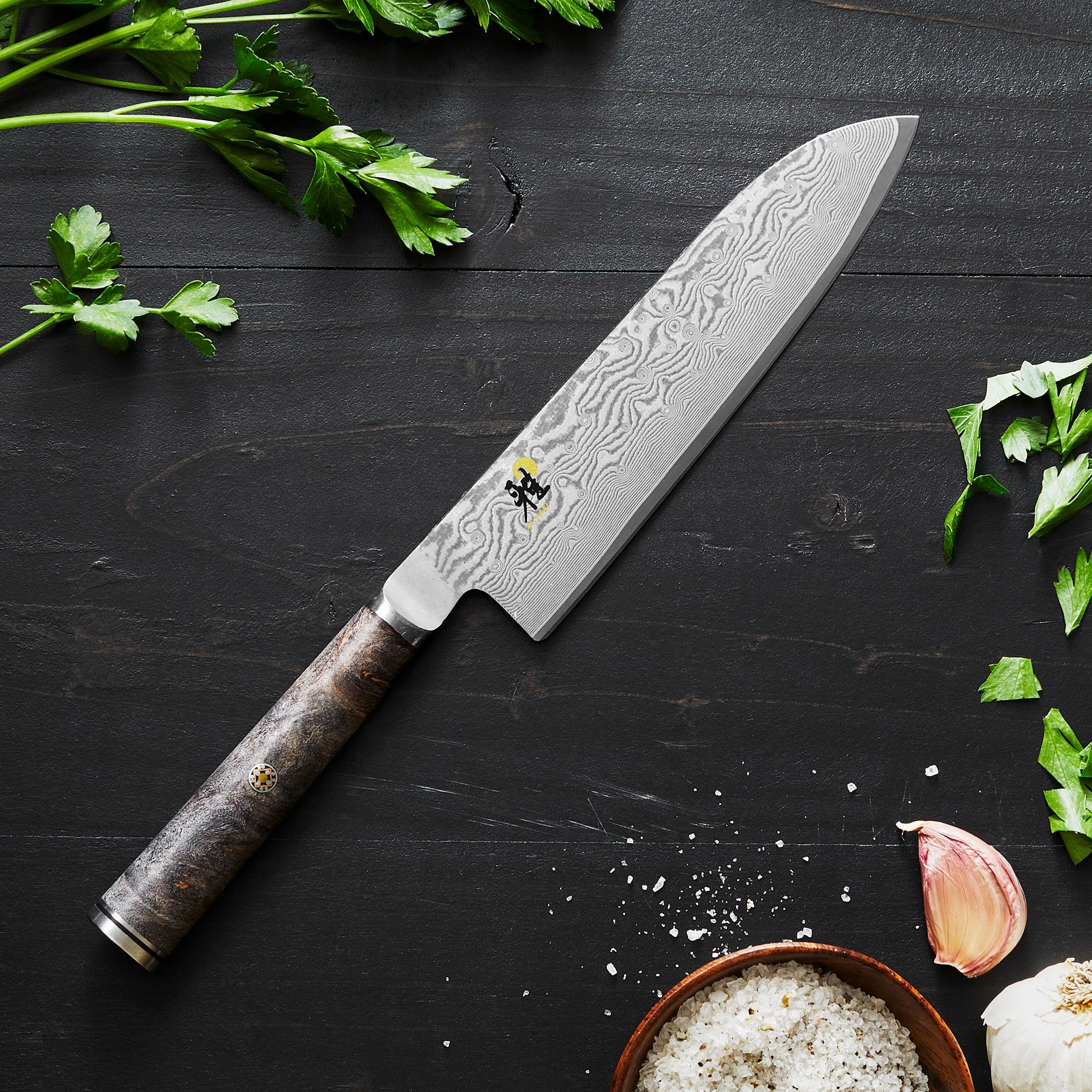MIYABI Black 5000MCD67 Santoku Knife