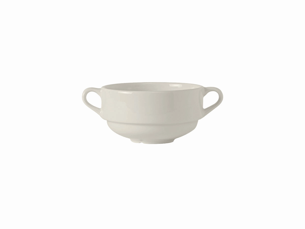 Modena Soup Cup w/Handles 10-1/2oz 5-7/8"x4-1/8"x2-3/8" Stackable, 24 Pieces Dinnerware clearance deals