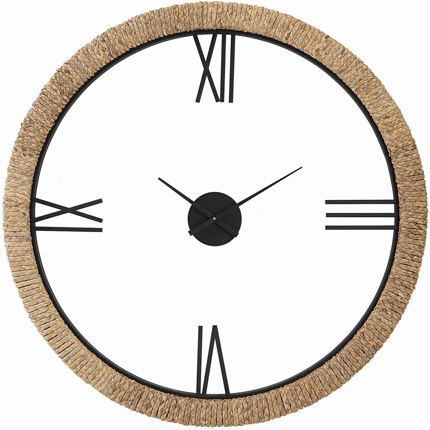 Montecito Wall Clock Braided Banana Leaf Wall Clocks Timeless Sale