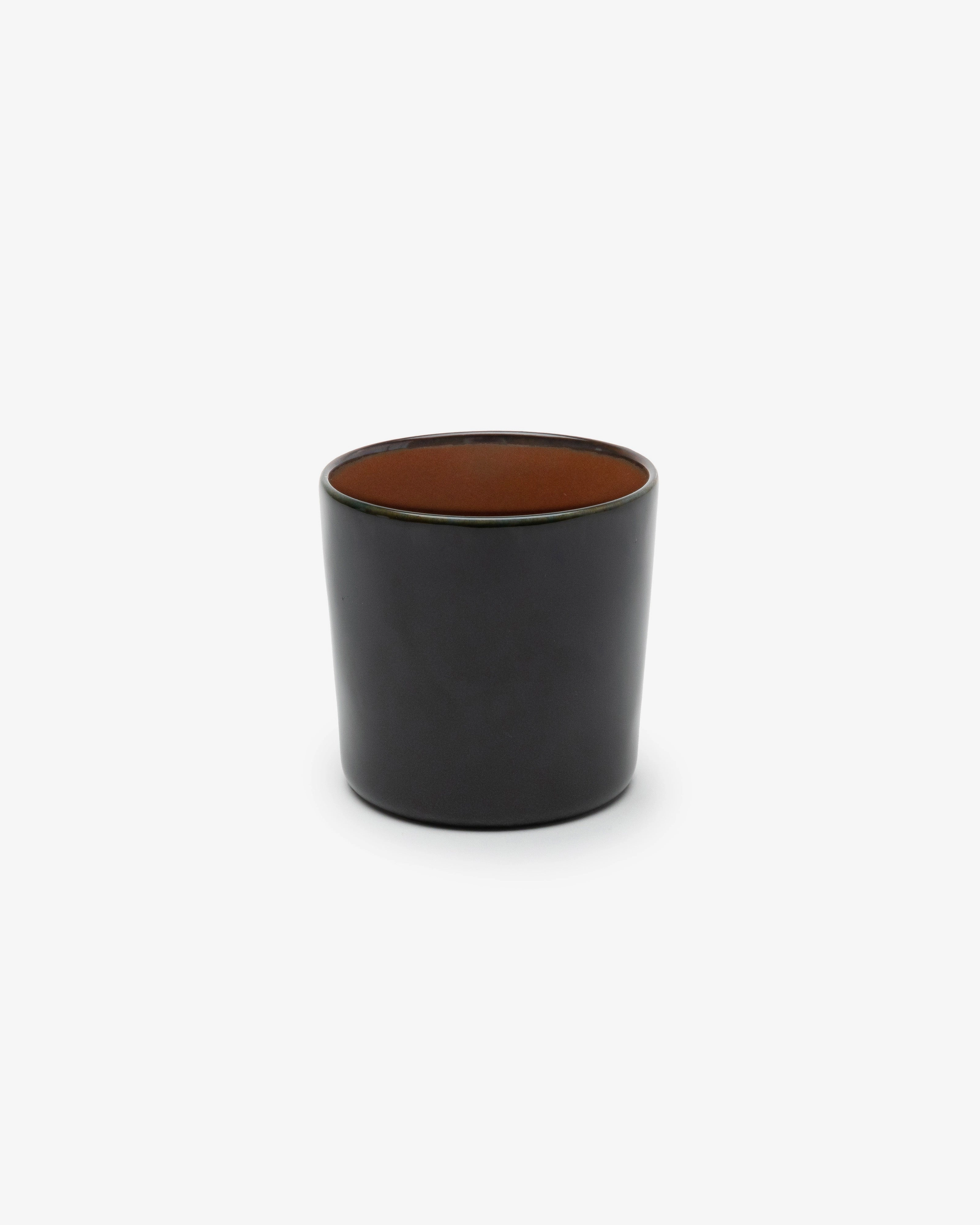 Mug cylinder high dark blue/rust Terres de rves Dinnerware tableware outlet