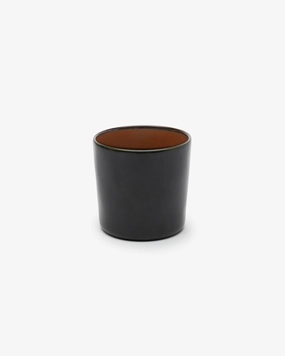 Mug cylinder high dark blue/rust Terres de rves Dinnerware tableware outlet