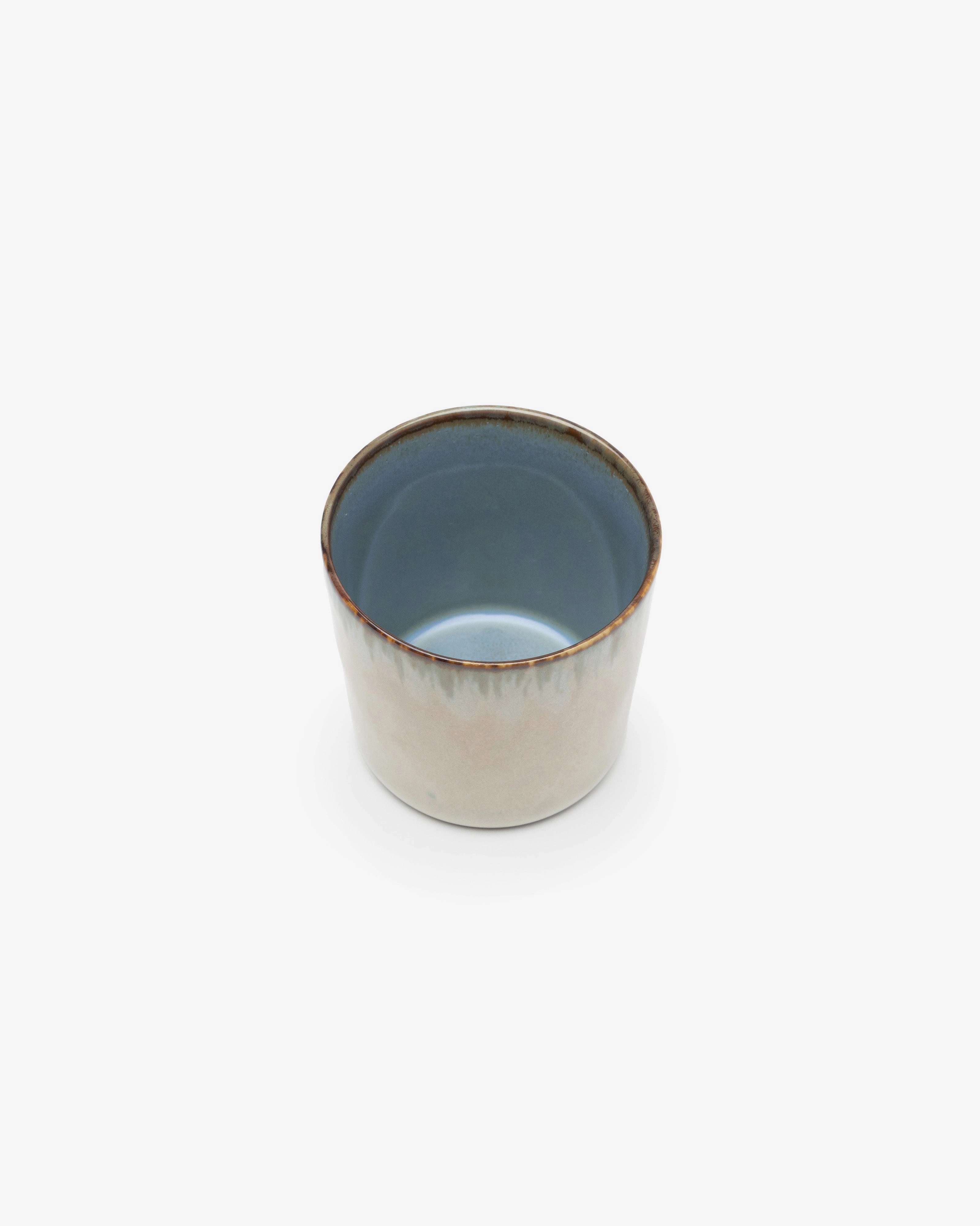 Mug cylinder high misty gray/smoky blue Terres de rves