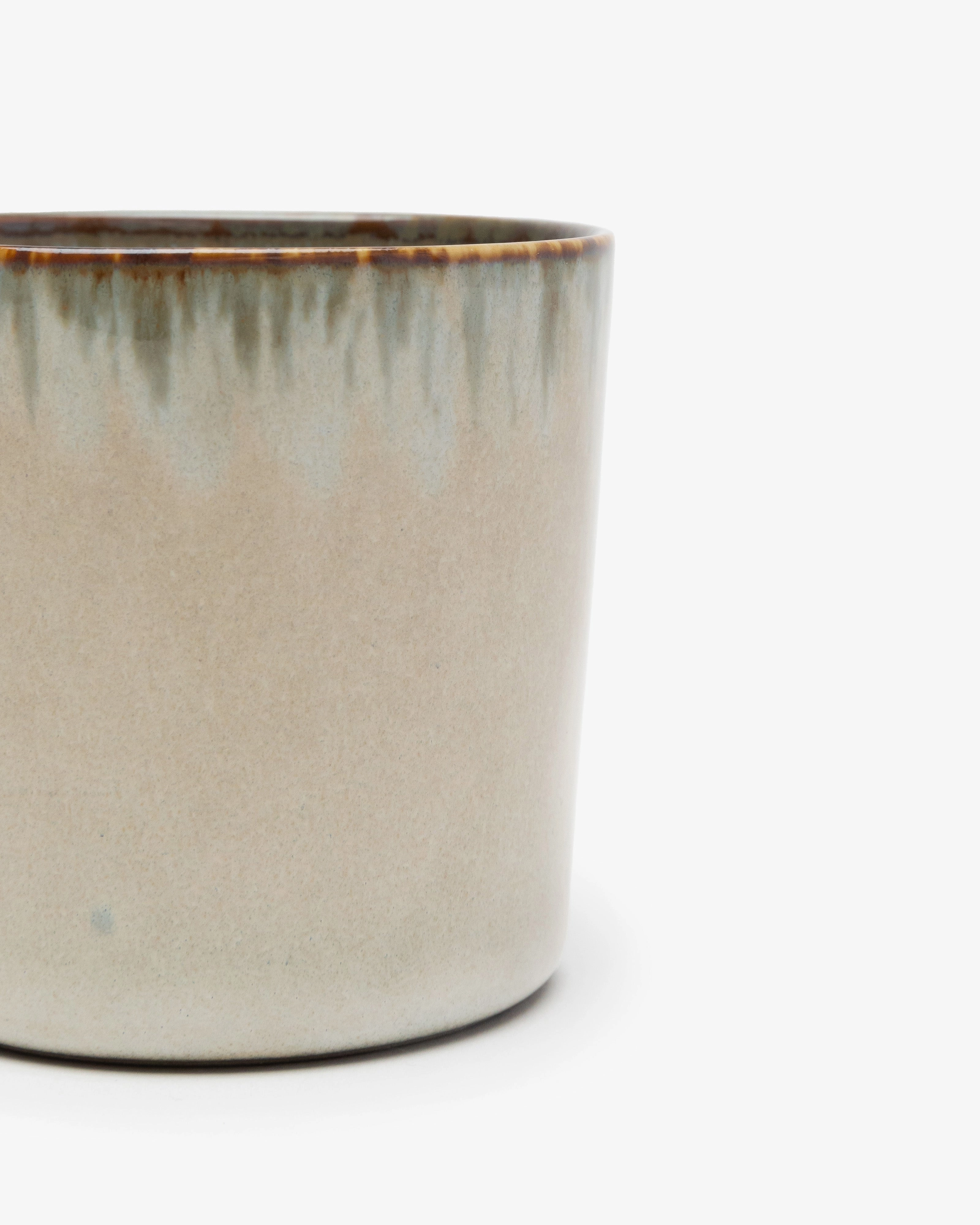 Mug cylinder high misty gray/smoky blue Terres de rves
