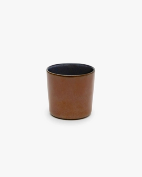 Mug cylinder high rust/dark blue Terres de rves Dinnerware tableware outlet