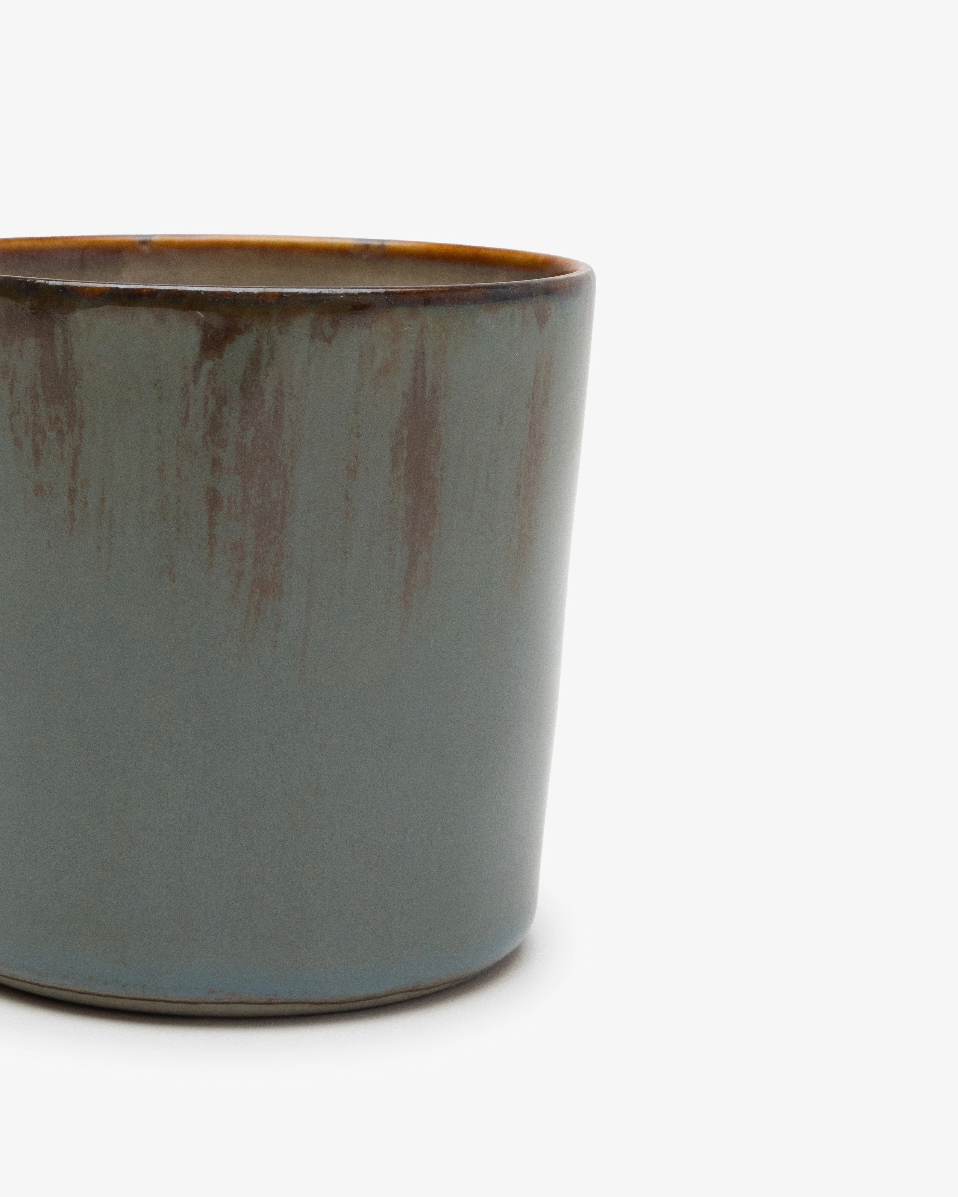 Mug cylinder high smoky blue/misty gray Terres de rves