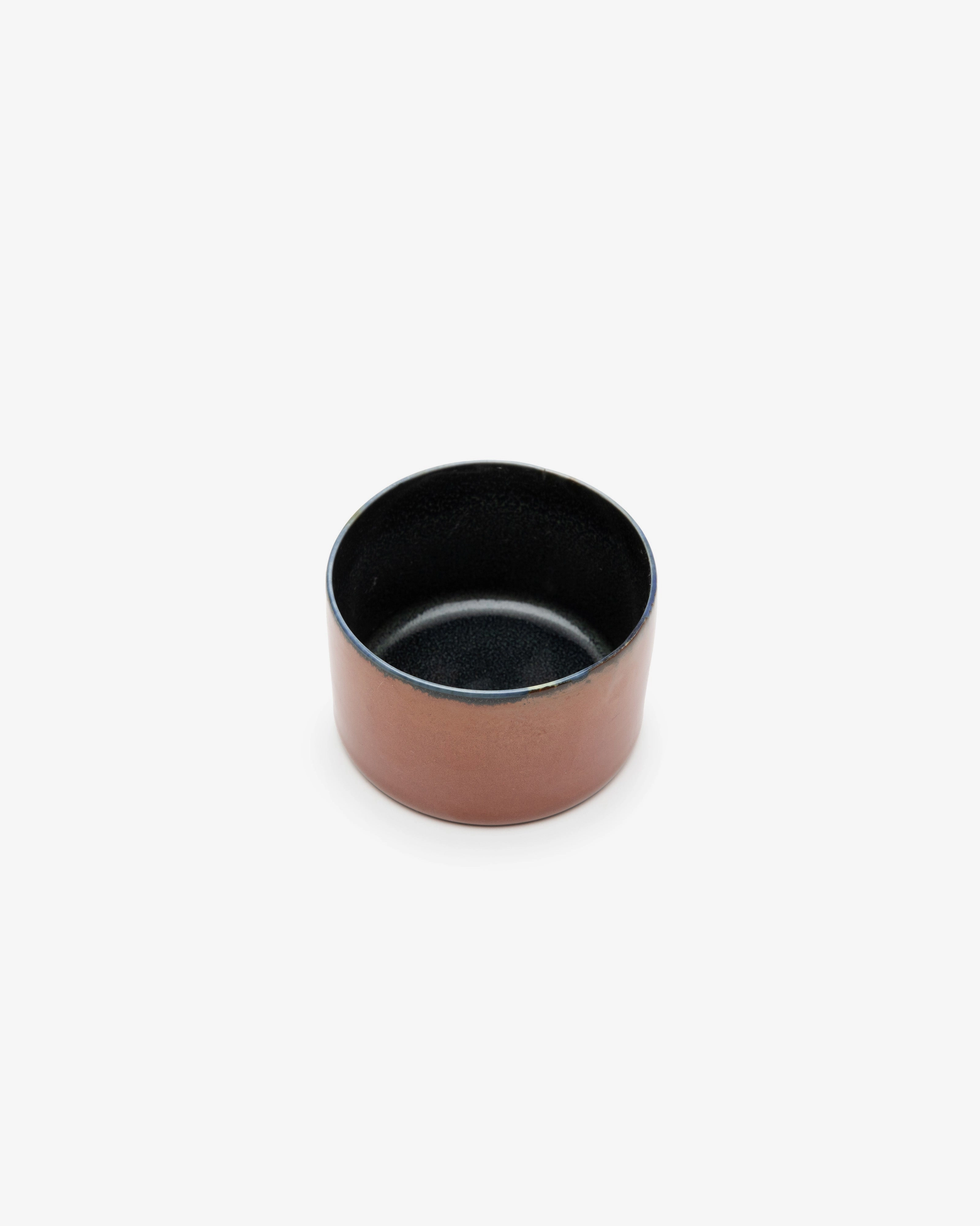 Mug cylinder low rust/dark blue Terres de rves