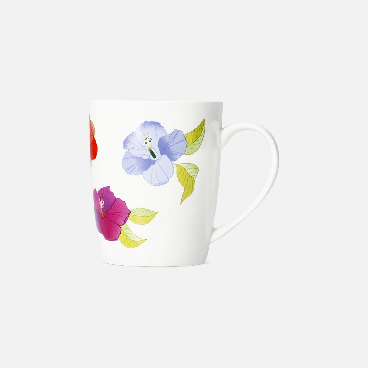 Mug with tropical flowers - 340 ml