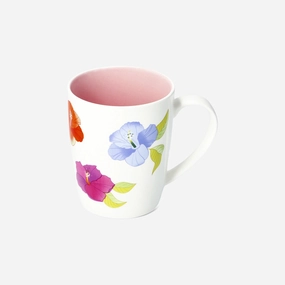 Mug with tropical flowers - 340 ml Kitchen Tableware at affordable prices