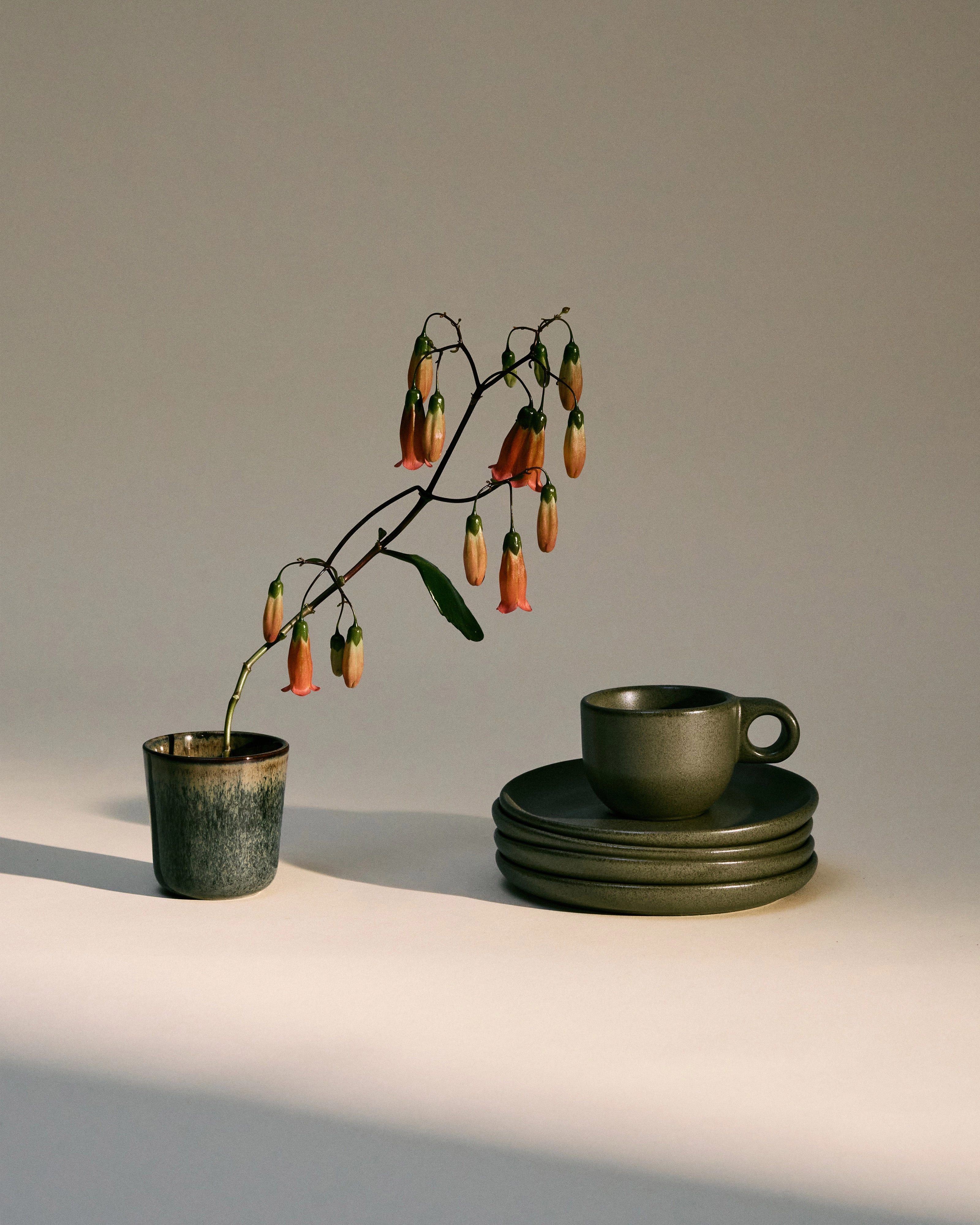 Mug without handle indi gray Surface