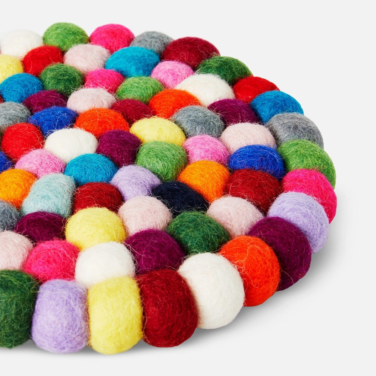 Multi-Colour Felt Coaster - 19 cm