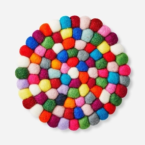 Multi-Colour Felt Coaster - 19 cm Kitchen Tableware at affordable prices