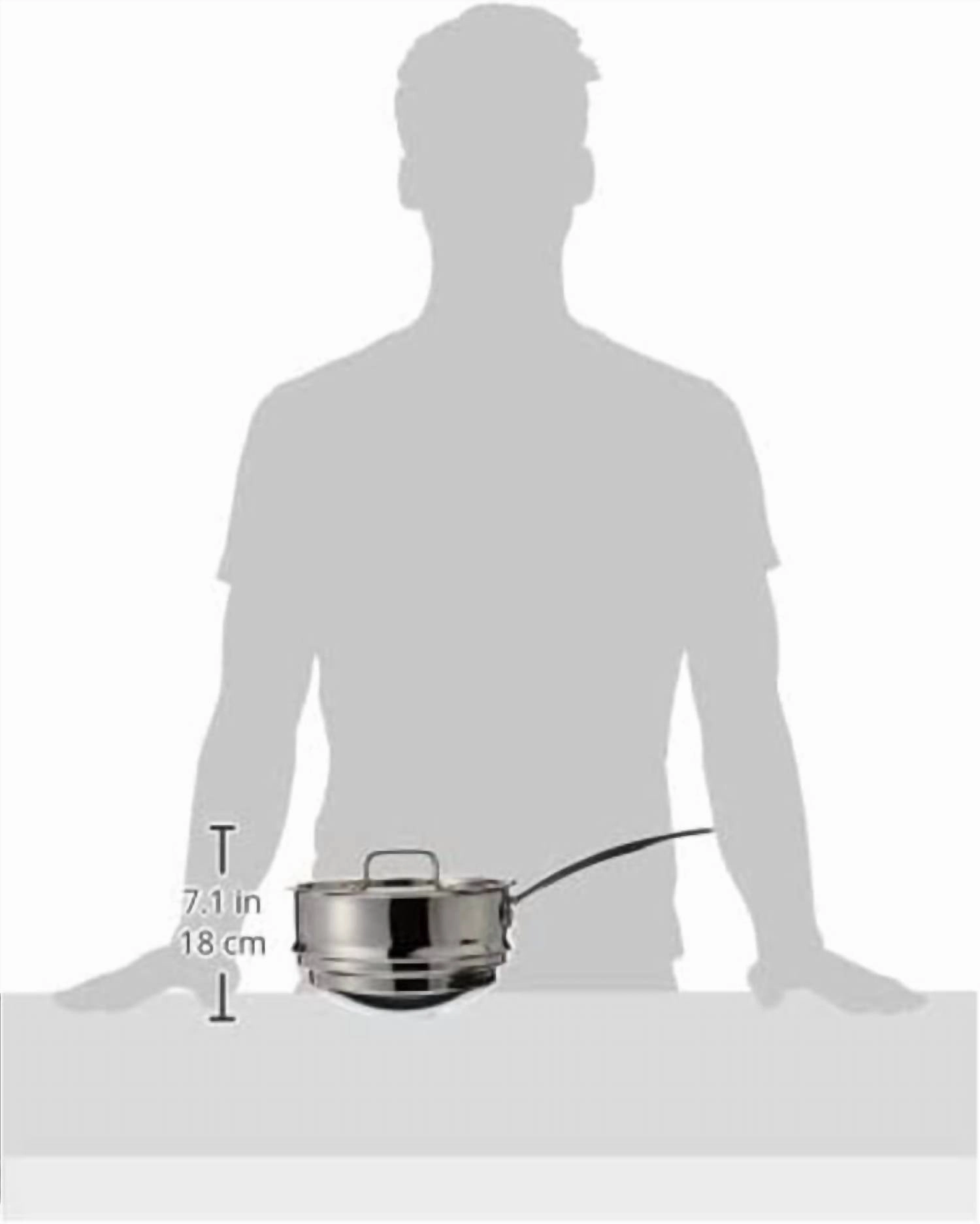 Multiclad Stainless Double Boiler In Silver