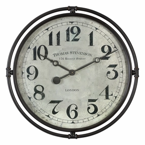 Nakul Wall Clock Smoke Gray Wall Clocks Timeless Sale