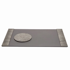 Napali Dark Gray Desk Blotter Set Home Decor Office Organization Convenient shopping
