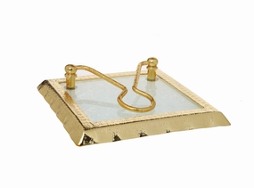 Napkin Holder with Gold Rim Serveware discount kitchenware