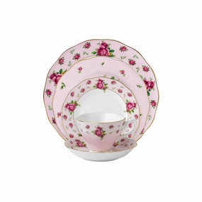 New Country Roses Pink, 5 Piece Set Dinnerware bulk buy offers