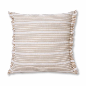 Nixon Beige Stripe Cushion 50cm Cushions for home decor deals