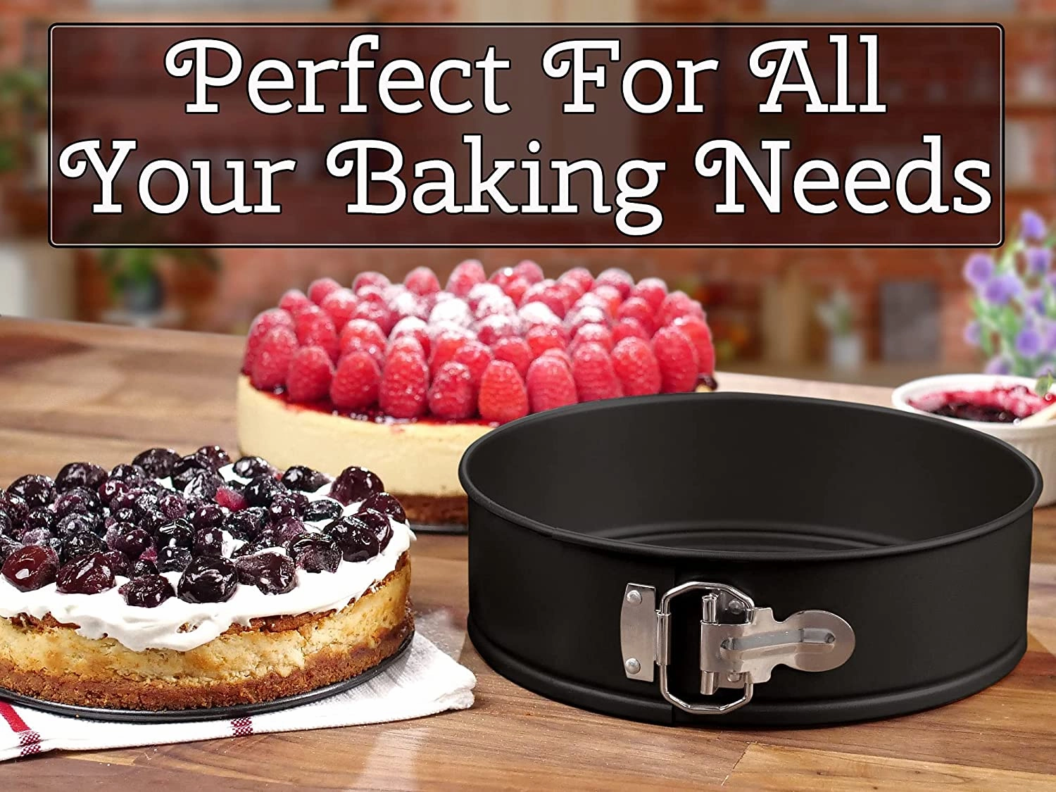 Nonstick Cheesecake Pan with Removable Bottom (7 Inches)