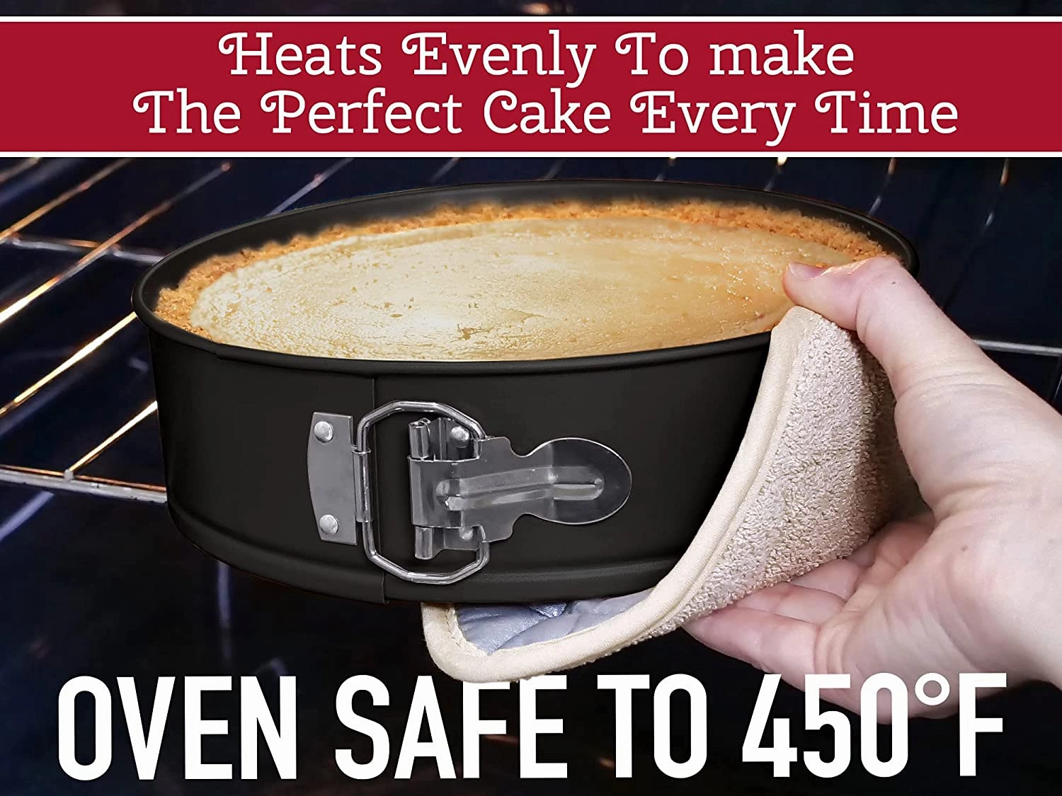 Nonstick Cheesecake Pan with Removable Bottom (7 Inches)