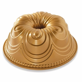 Nordic Ware Cast Aluminum Chiffon Bundt Pan, Gold Bakeware online promo