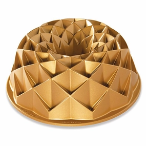 Nordic Ware Cast Aluminum Jubilee Bundt Pan, Gold Bakeware online promo