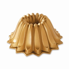 Nordic Ware Cast Aluminum Lotus Bundt Pan, Gold Bakeware online promo