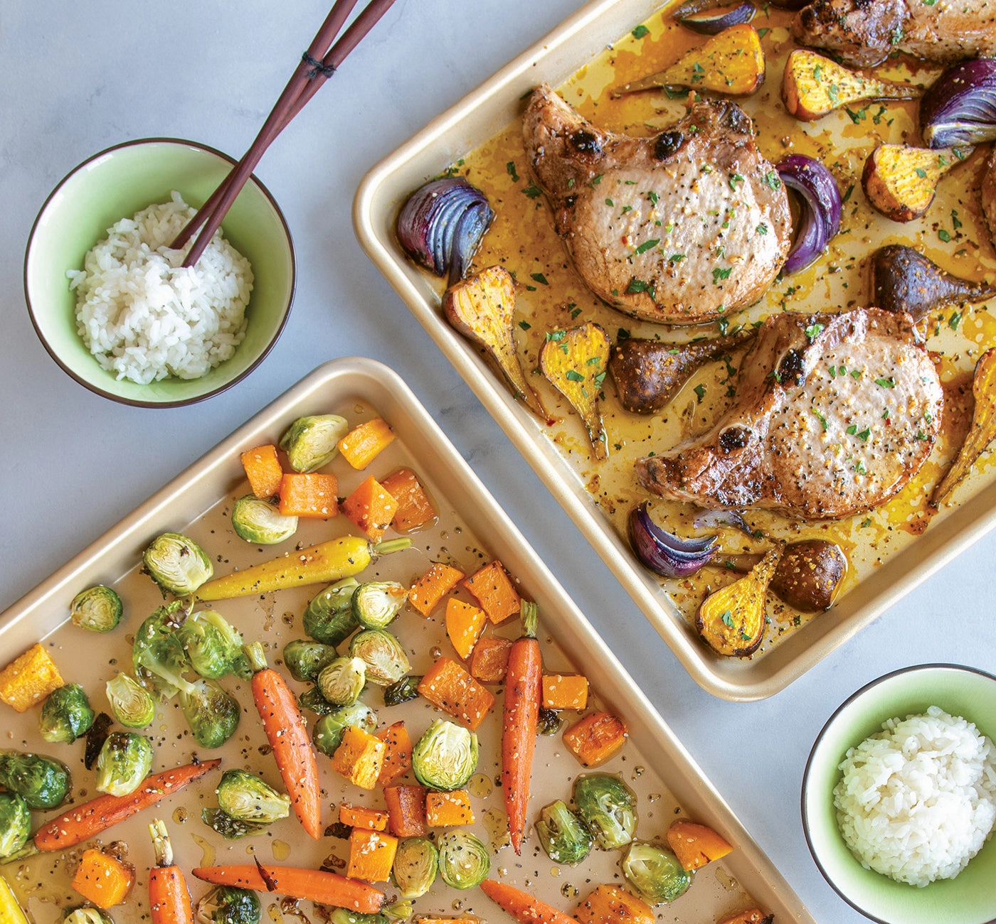 Nordic Ware Naturals Nonstick Half Sheet Pan Twin Pack
