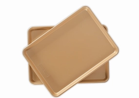 Nordic Ware Naturals Nonstick Half Sheet Pan Twin Pack Bakeware online promo