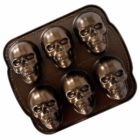 Nordic Ware Skull Cakelet Pan Bakeware online promo